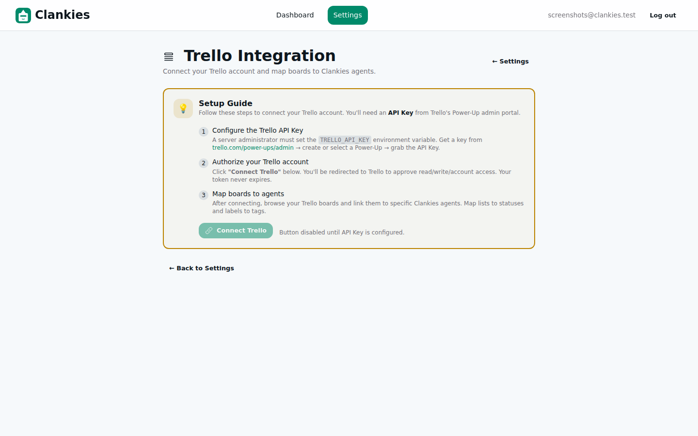 Trello Integration Setup Guide — the new 3-step onboarding